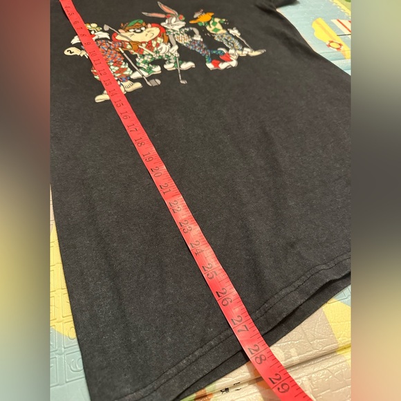 Looney Tunes Bugs Bunny Golf Graphic Tee Retro Cartoon Shirt Mens M ptp18 - Picture 6 of 6